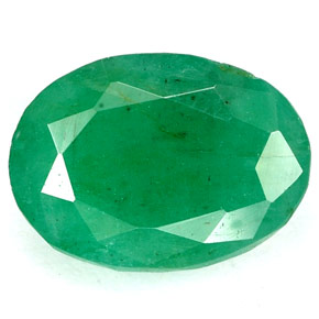 Esmeralda verde natural de 3,22 ct, corte óvalo, I1