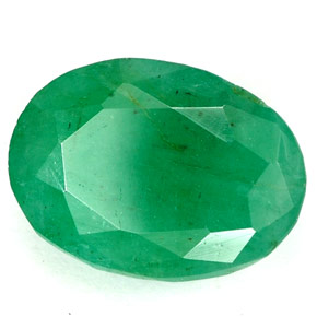 Esmeralda verde natural de 3,22 ct, corte óvalo, I1