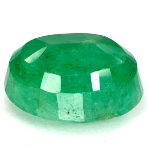 Esmeralda verde natural de 3,22 ct, corte óvalo, I1