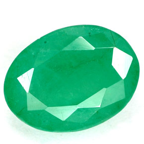 Esmeralda verde natural de 3,33 ct, corte óvalo, SI-I1