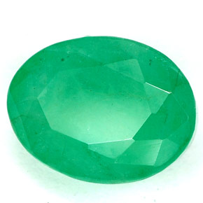 Esmeralda verde natural de 3,33 ct, corte óvalo, SI-I1