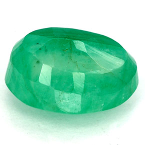 Esmeralda verde natural de 3,33 ct, corte óvalo, SI-I1
