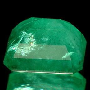 Esmeralda verde natural de 1,89 ct, corte esmeralda, I1