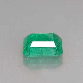 Esmeralda verde natural de 1,24 ct, corte esmeralda, I1