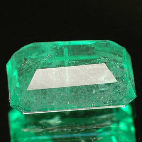 Esmeralda verde natural de 1,62 ct, corte esmeralda, SI-I1