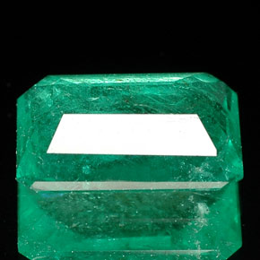 Esmeralda Verde natural de 2.05 ct, corte esmeralda, SI-I1
