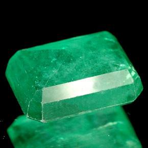 Esmeralda verde natural de 2,54 ct, corte esmeralda, I1