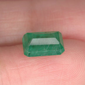 Esmeralda verde natural de 1,63 ct, corte esmeralda, I1