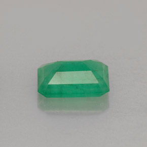 Esmeralda verde natural de 1,28 ct, corte esmeralda, I1