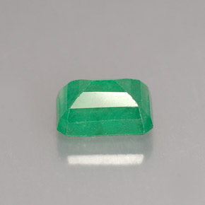 Esmeralda verde natural de 1,59 ct, corte esmeralda, I1