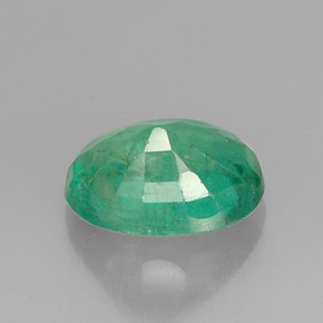 Esmeralda verde natural de 1,23 ct, corte óvalo, I1