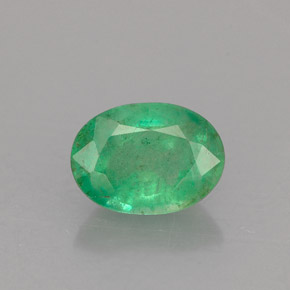 Esmeralda verde natural de 1,17 ct, corte óvalo, SI-I1