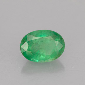Esmeralda verde natural de 1,17 ct, corte óvalo, SI-I1