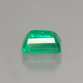 Esmeralda verde natural de 1,19 ct, corte esmeralda, SI-I1