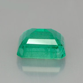 Esmeralda verde natural de 1,68 ct, corte esmeralda, I1