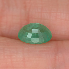 Esmeralda verde natural de 1,17 ct, corte óvalo, SI-I1