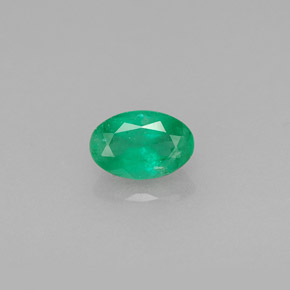 Esmeralda verde natural de 0,46 ct, corte óvalo, SI-I1