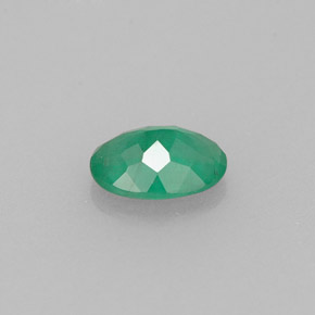 Esmeralda verde natural de 0,52 ct, corte óvalo, I1