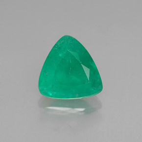Esmeralda verde natural de 1,16 ct, trillón, I1