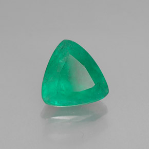 Esmeralda verde natural de 1,16 ct, trillón, I1
