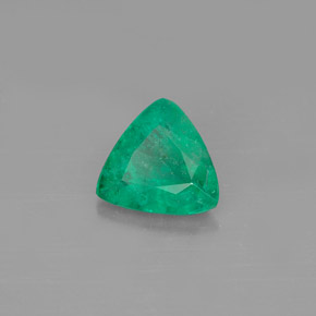 Esmeralda verde natural de 0,61 ct, trillón, SI-I1