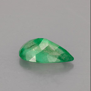 Esmeralda Verde natural de 1.25 ct, En forma de pera, SI-I1