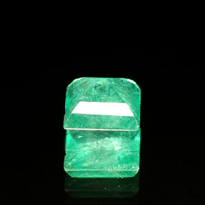 Esmeralda verde natural de 0,50 ct, cuadrado, SI-I1