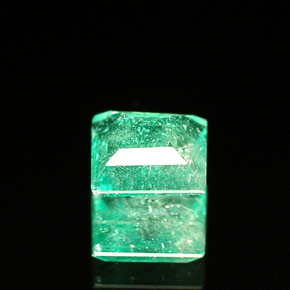 Esmeralda verde natural de 0,49 ct, cuadrado, SI-I1