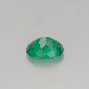Esmeralda verde natural de 0,77 ct, corte óvalo, SI-I1