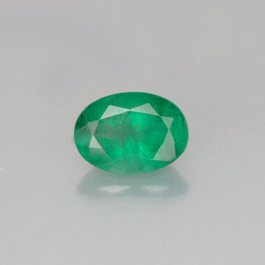 Esmeralda verde natural de 0,72 ct, corte óvalo, SI-I1