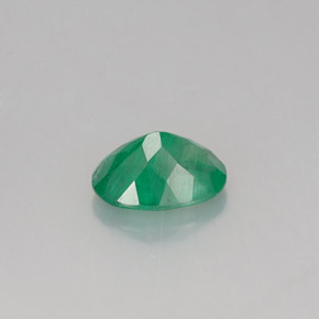 Esmeralda verde natural de 0,72 ct, corte óvalo, SI-I1