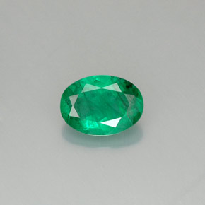 Esmeralda Verde natural de 0.71 ct, Corte Óvalo, SI-I1