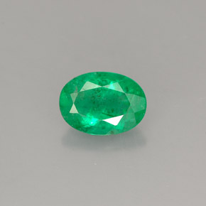 Esmeralda verde natural de 0,76 ct, corte óvalo, SI-I1