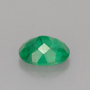 Esmeralda verde natural de 0,95 ct, corte óvalo, I1