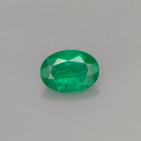 Esmeralda verde natural de 0,67 ct, corte óvalo, I1