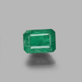 Esmeralda verde natural de 0,71 ct, corte esmeralda, I1