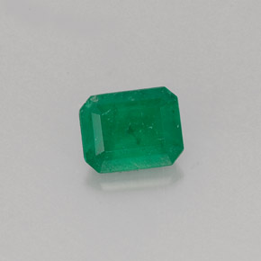 Esmeralda verde natural de 0,51 ct, corte esmeralda, I1