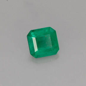 Esmeralda verde natural de 0,50 ct, corte esmeralda, I1