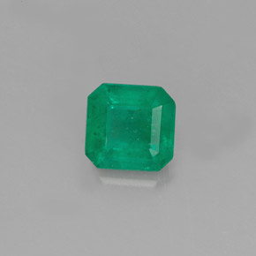 Esmeralda verde natural de 0,50 ct, corte esmeralda, I1