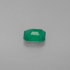 Esmeralda verde natural de 0,47 ct, corte esmeralda, I1