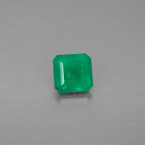 Esmeralda verde natural de 0,47 ct, corte esmeralda, I1