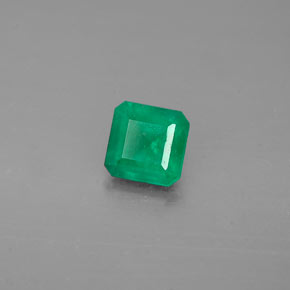 Esmeralda verde natural de 0,47 ct, corte esmeralda, I1