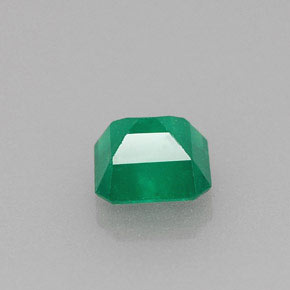 Esmeralda verde natural de 0,46 ct, corte esmeralda, I1
