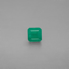 Esmeralda verde natural de 0,48 ct, corte esmeralda, I1