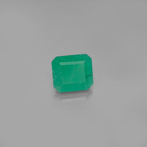 Esmeralda verde natural de 0,95 ct, corte esmeralda, I1