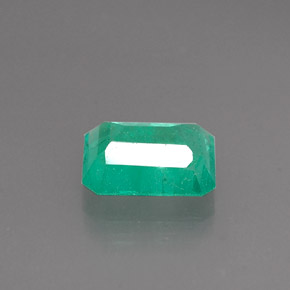 Esmeralda Verde natural de 1.11 ct, corte esmeralda, I1