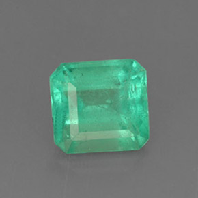 Esmeralda verde natural de 1,31 ct, corte esmeralda, SI-I1