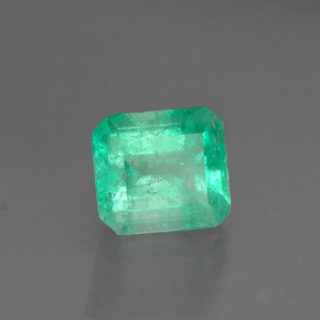Esmeralda verde natural de 0,98 ct, corte esmeralda, I1