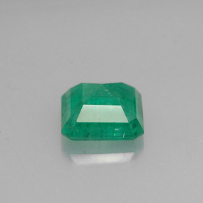 Esmeralda verde natural de 0,97 ct, corte esmeralda, SI-I1