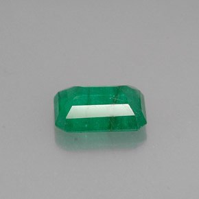Esmeralda verde natural de 0,84 ct, corte esmeralda, I1